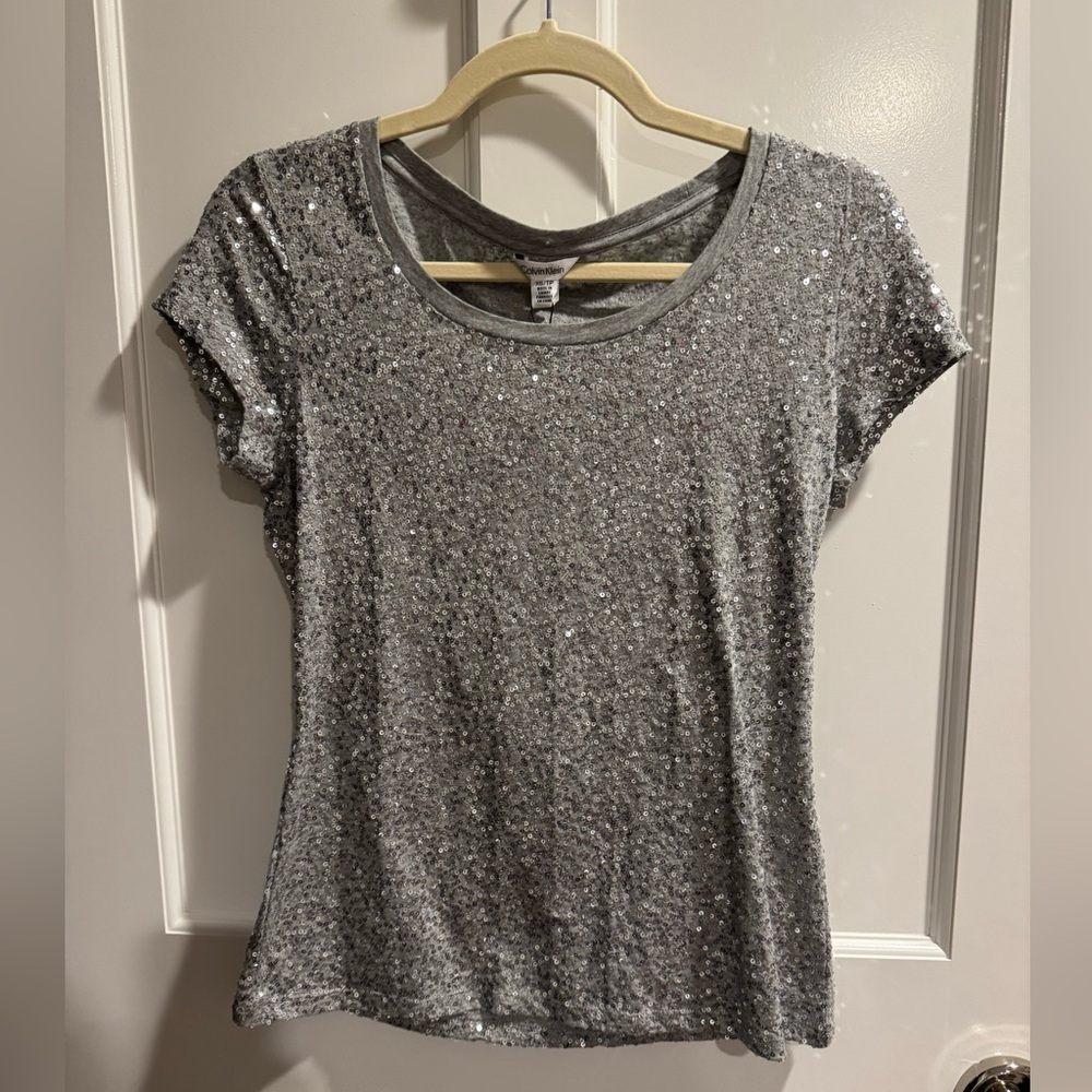 Calvin Klein Sequin Tee NWT